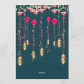 Indian Wedding Sangeet Night Invitations  招待状 (裏面)