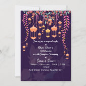 Indian Wedding Sangeet Night Invitations  招待状 (正面)
