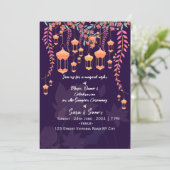 Indian Wedding Sangeet Night Invitations  招待状 (スタンド正面)