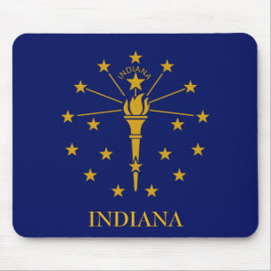 INDIANA州旗マウスパッドカスタマイズ文字 マウスパッド