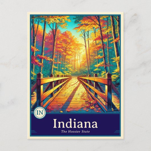 Indiana | Anime Style Cel Shaded Postcard ポストカード (正面)
