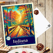 Indiana | Anime Style Cel Shaded Postcard ポストカード