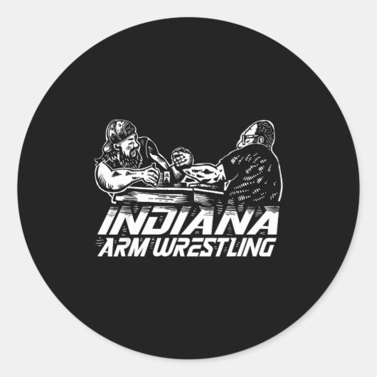 Indiana Arm Wrestling  ラウンドシール (正面)