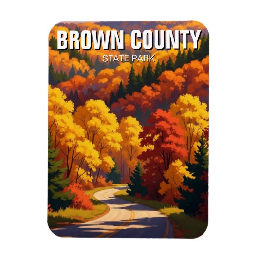 Indiana Brown County State Park Travel マグネット (縦)
