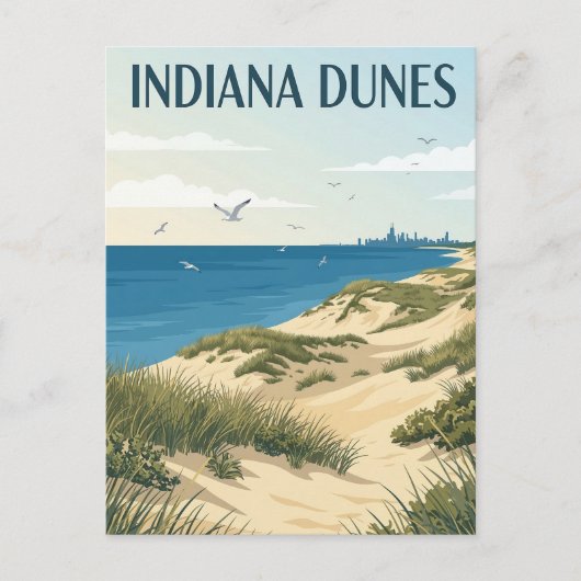 Indiana Dunes ポストカード (正面)