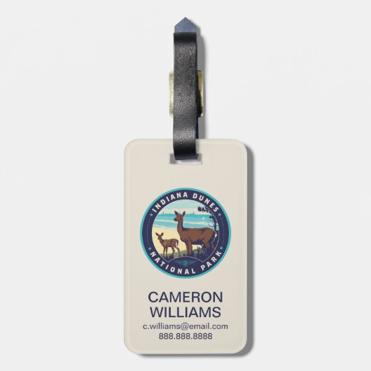 Indiana Dunes National Park ラゲッジタグ (裏面縦)