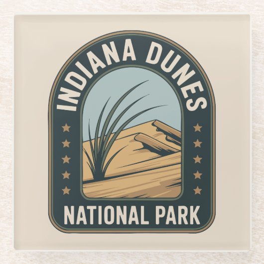 Indiana Dunes National Park Adventure ガラスコースター (正面)