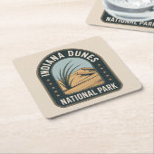 Indiana Dunes National Park Adventure スクエアペーパーコースター (アングル)
