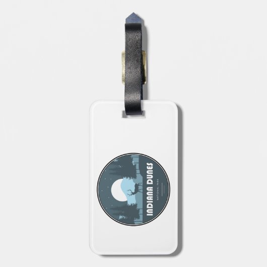 Indiana Dunes National Park Deer ラゲッジタグ (裏面縦)