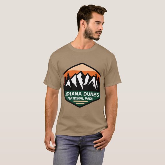 Indiana dunes National Park Oversized 4 Tシャツ (正面フル)