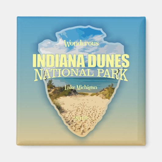 Indiana Dunes NP (arrowhead) マグネット (正面)