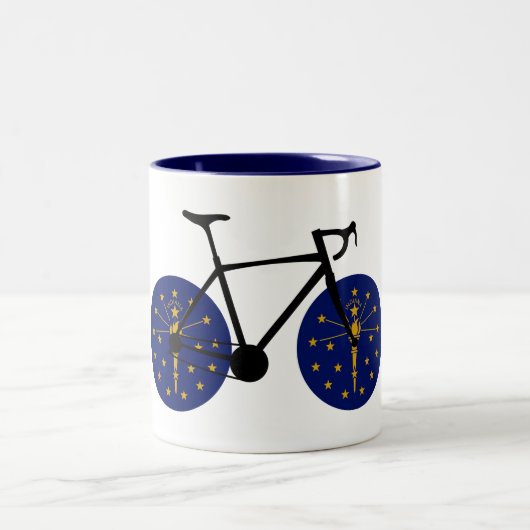 Indiana Flag Cycling ツートーンマグカップ (中央)
