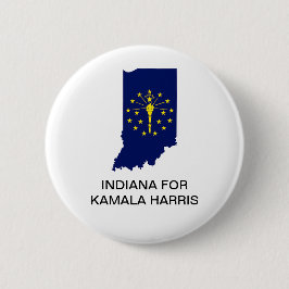 INDIANA for Kamala Harris 2024ボタン 缶バッジ