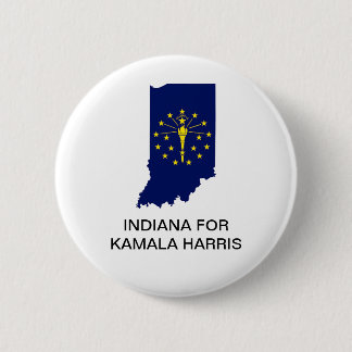 INDIANA for Kamala Harris 2024ボタン 缶バッジ