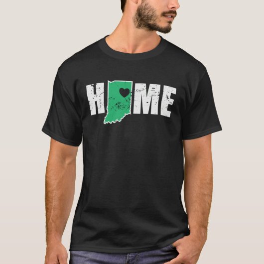 Indiana Home USA America State Tシャツ (正面)