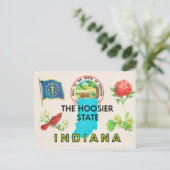 Indiana Hoosier Greeting Postcard ポストカード (スタンド正面)