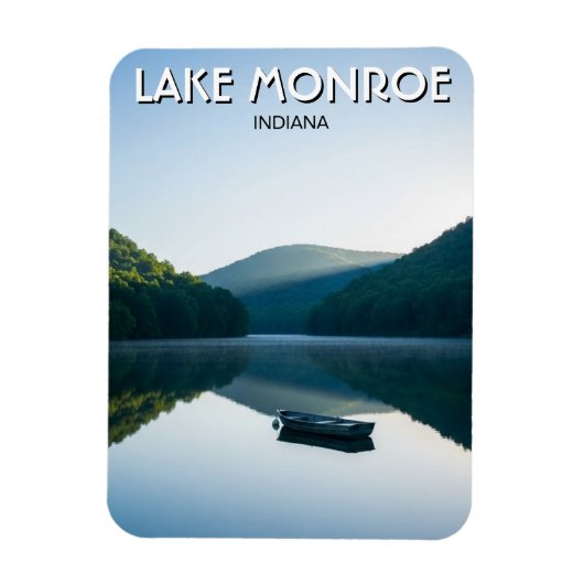 Indiana Lake Monroe Travel マグネット (縦)