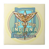 Indiana Nurse Caduceus タイル (正面)