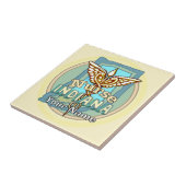 Indiana Nurse Caduceus  タイル (側面)