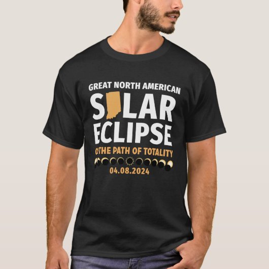 Indiana On The Path Of Totality Solar Eclipse 04 0 Tシャツ (正面)