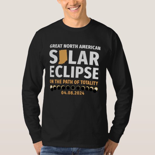 Indiana On The Path Of Totality Solar Eclipse 04 0 Tシャツ (正面)