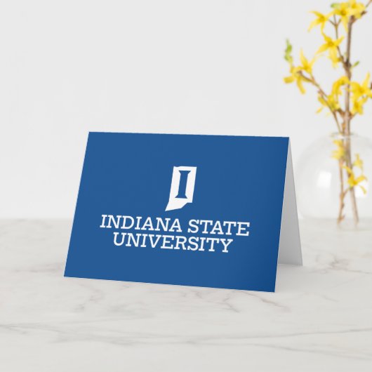 Indiana State University カード (黄色い花)