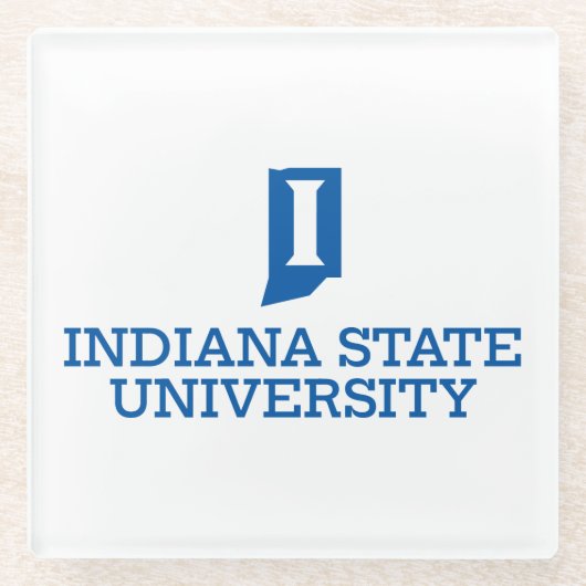 Indiana State University ガラスコースター (正面)