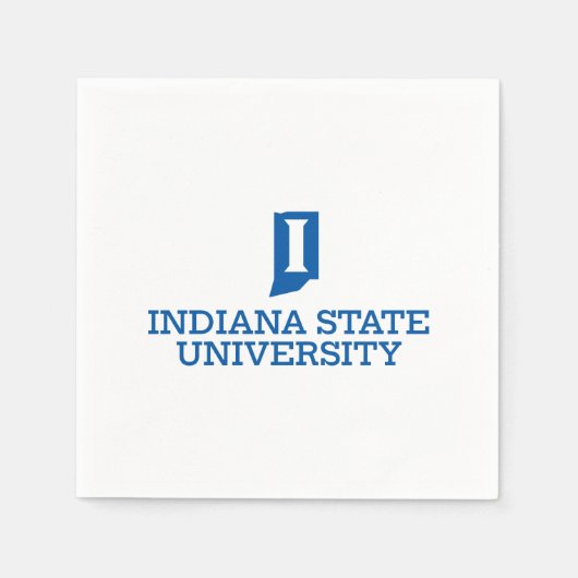 Indiana State University スタンダードカクテルナプキン (正面)