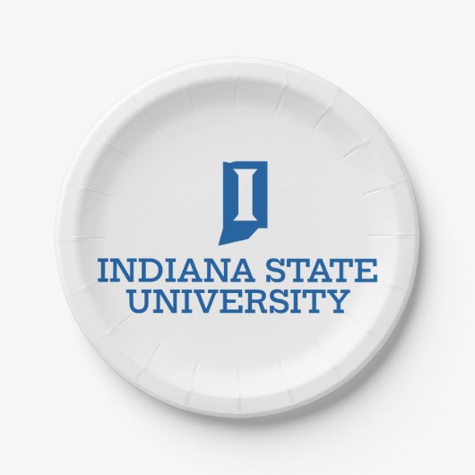 Indiana State University ペーパープレート (正面)