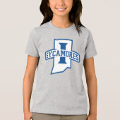 Indiana State University Sycamores トライブレンドTシャツ (正面)