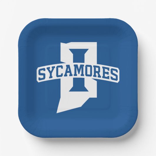 Indiana State University Sycamores ペーパープレート (正面)