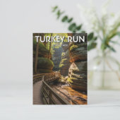 Indiana Turkey Run State Park Travel ポストカード (スタンド正面)