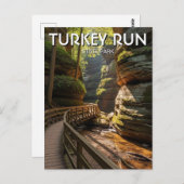Indiana Turkey Run State Park Travel ポストカード (正面/裏面)