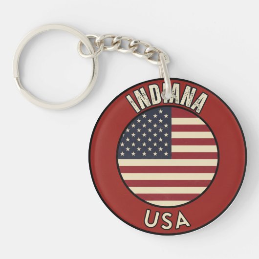 Indiana United States of America  キーホルダー (正面)