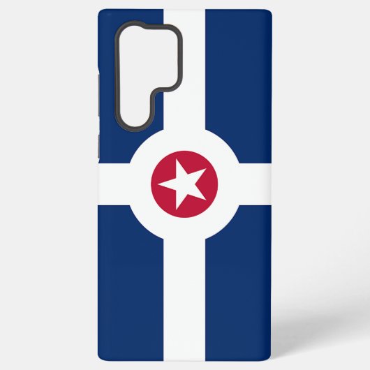 Indianapolisの市旗 Samsung Galaxy S22 Ultra カバー (裏面)