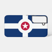 Indianapolisの旗 Samsung Galaxy S22ケース Galaxyケース (裏面横)