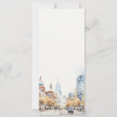 Indianapolis, Indiana Landscape Wedding Menu Card 招待状 (裏面)