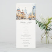 Indianapolis, Indiana Landscape Wedding Program 招待状 (スタンド正面)