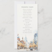 Indianapolis, Indiana Landscape Wedding Program 招待状 (裏面)