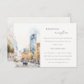 Indianapolis Indiana Landscape Wedding Reception エンクロージャーカード (正面/裏面)