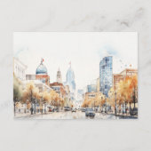 Indianapolis Indiana Landscape Wedding Reception エンクロージャーカード (裏面)