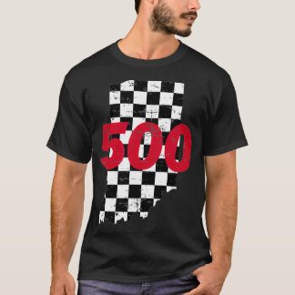 Indianapolis  Indiana State 500 Race Car Distresse Tシャツ