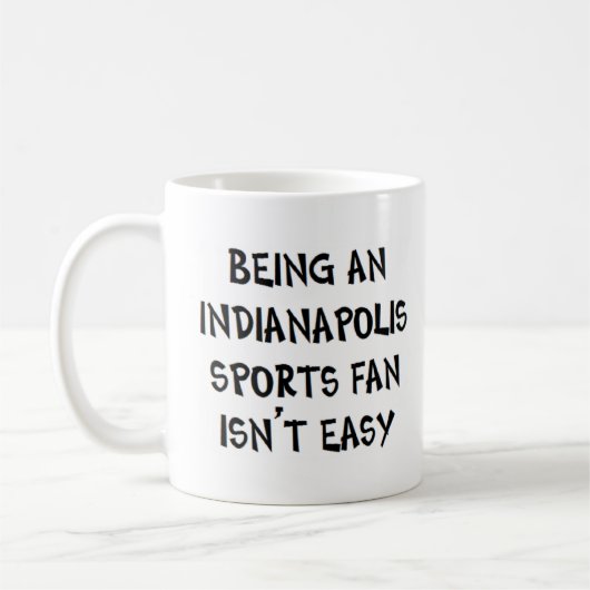 indianapolis sports fan, being コーヒーマグカップ (左)