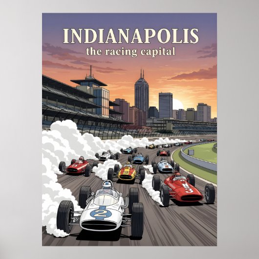 Indianapolis the racing capital of the world ポスター (正面)