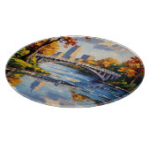 Indianapolis White Bridge Over the White River  カッティングボード (角)