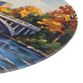 Indianapolis White Bridge Over the White River  カッティングボード (角)