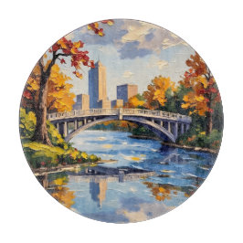 Indianapolis White Bridge Over the White River  カッティングボード
