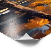 Indianapolis White Bridge Over the White River  フォトプリント (角)