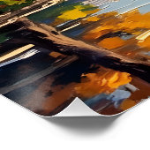 Indianapolis White Bridge Over the White River  ポスター (コーナー)