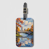 Indianapolis White Bridge Over the White River ラゲッジタグ (正面縦)